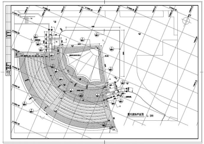 某市桥南公园规划设计CAD施工图_图1
