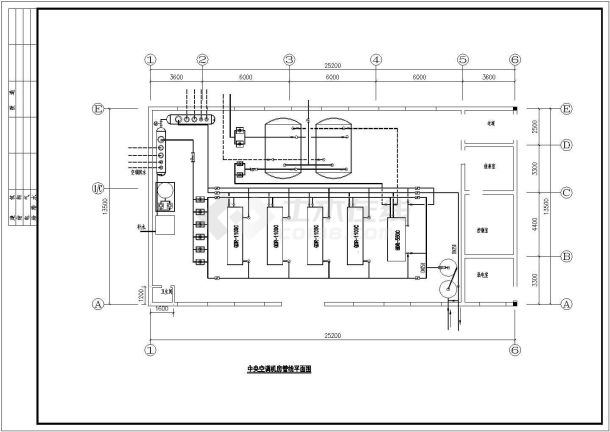 某小区泵机房暖通cad设计施工图-图二