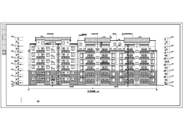塞纳河住宅小区6号楼建筑设计施工图纸-图二