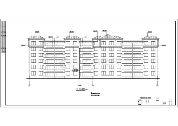 某小区高层住宅楼建筑方案设计施工CAD图纸-图一