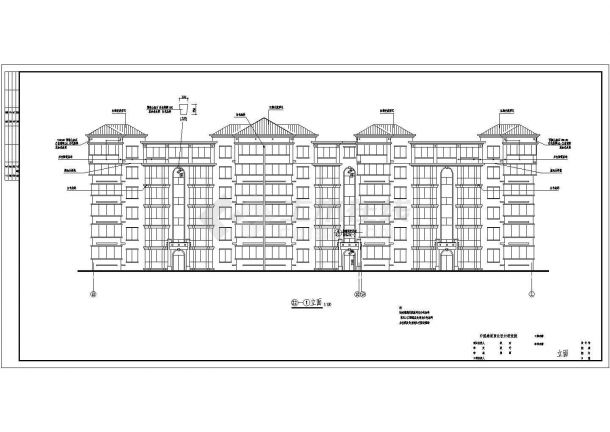 某小区高层住宅楼建筑方案设计施工CAD图纸-图二