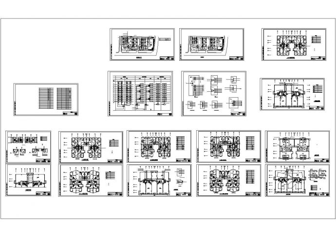 带有用户配电系统图的11+1高层住宅电气图纸_图1