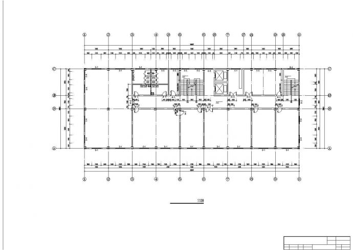 5324平米钢框架办公楼建筑图纸_图1