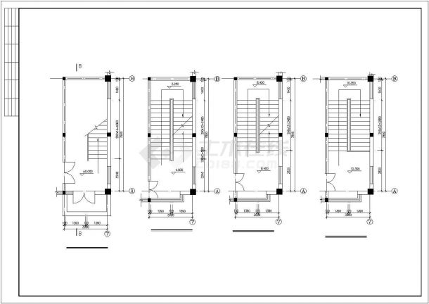 厂房设计_4层局部5层3841.2平米框架结构资产经营管理公司厂房建施【平立剖 楼梯 门窗 卫详 说明】CAD设计施工图纸-图一