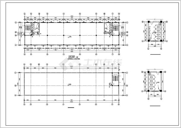 4层1446平米瑞泰车间建施【平立剖 楼梯 门窗 卫详 建筑说明】CAD设计施工图纸-图二