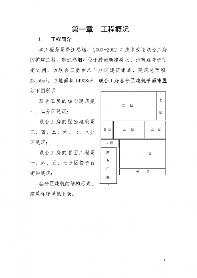 重庆黔江卷烟厂施工组织设计_图1