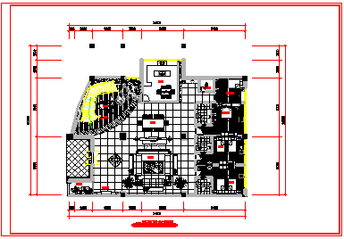 别墅全套室内装修cad平立面设计施工图-图二