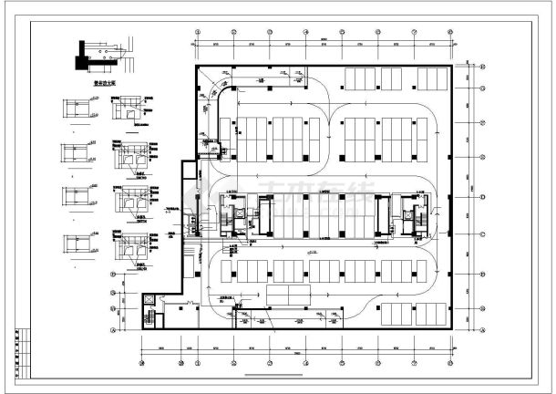 某18层办公楼全套给排水施工图-图一