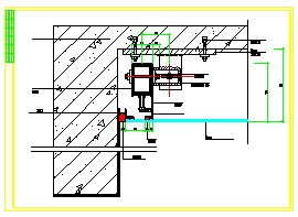 玻璃幕墙及铝合金型材cad详细节点设计施工图-图一