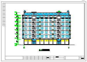 城中村改造多层住宅楼设计CAD图纸-图一