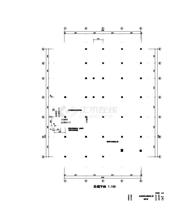北京市某宾馆加固及加层结构布置CAD参考施工图-图一