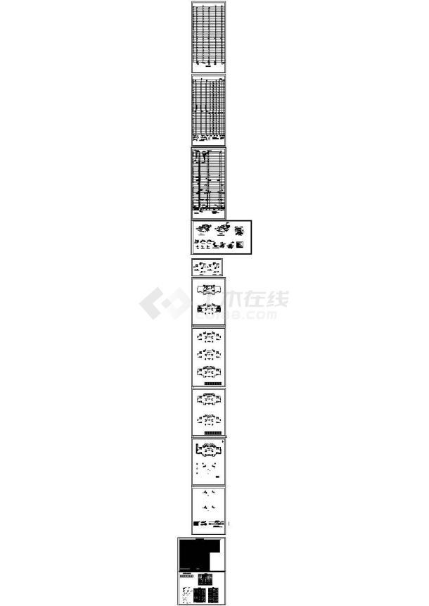 [江苏]34层住宅楼给排水消防cad施工图（冷凝 水系统 绿色建筑）-图二