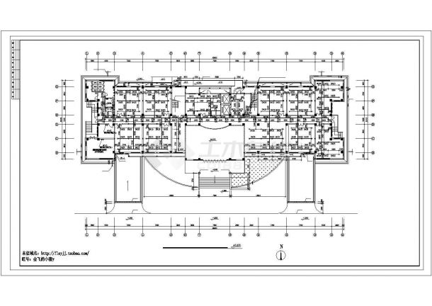1架空+7层8173.2平米环保办公楼给排水施工图-图二