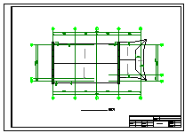 某仿古代别墅建筑施工cad图纸-图二