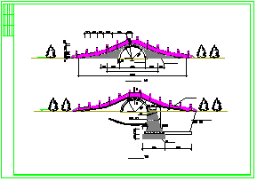 仿古典石桥整套建筑设计cad施工图-图一