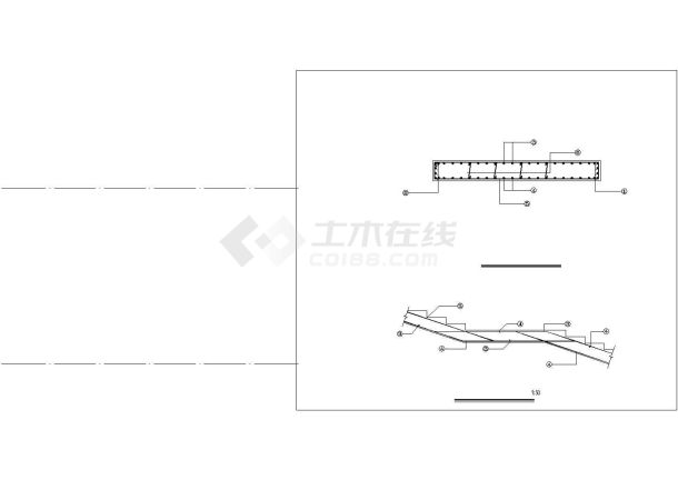 某弧形楼梯节点构造设计施工CAD图纸-图一