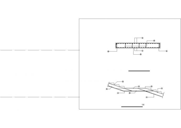 某弧形楼梯节点构造设计施工CAD图纸_图1