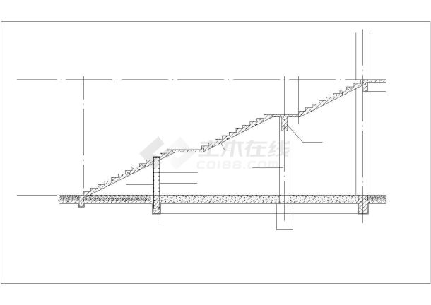 某弧形楼梯节点构造设计施工CAD图纸-图二