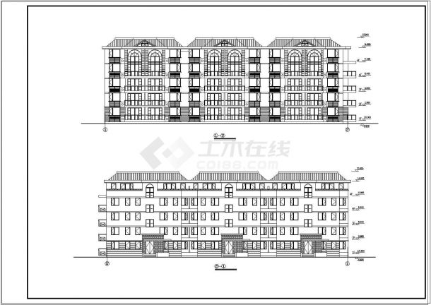 某大型社区公寓整套建筑规划CAD设计施工图-图二
