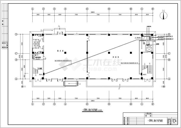 电气设计_某地区九层学生宿舍楼电气设计CAD图-图二
