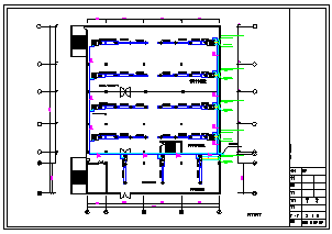 工厂办公楼空调整套平面设计施工cad图纸-图二