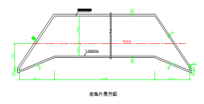贵州某橡胶坝cad施工图纸设计-图二