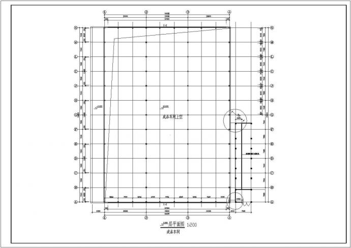 某单层钢结构仓库成品车间设计CAD全套建筑施工图（含设计说明）_图1