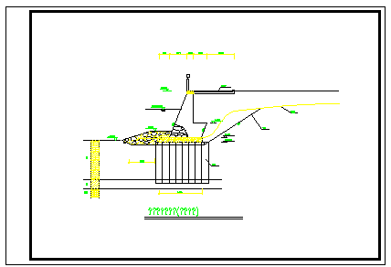 黄埔大桥堤防加固断面详细方案cad图纸-图一