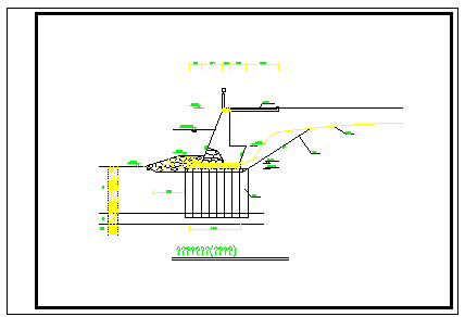 黄埔大桥堤防加固断面详细方案cad图纸_图1