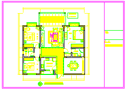 家居室内装修设计cad平面地面用材设计图-图二