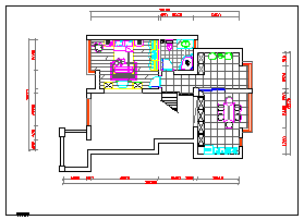 家庭装饰装修施工设计cad工程图平面图