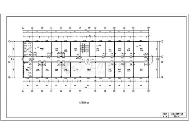 【3层】2072平米框架办公楼CAD毕业设计（计算书pdf、建筑、结构图）-图二