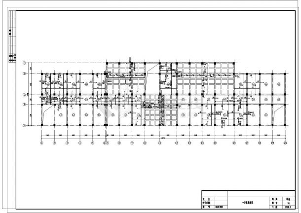 【4层】4500平米框架结构CAD大学办公楼毕业设计（含计算书，建筑、结构图，PKPM模型）-图一