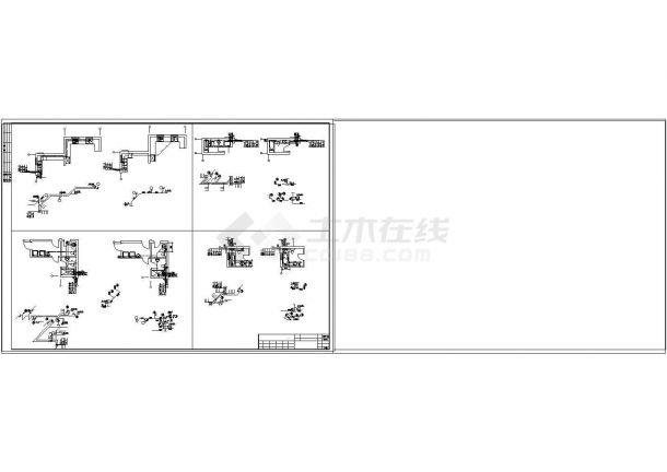 某大型别墅给排水全套cad施工图纸-图二