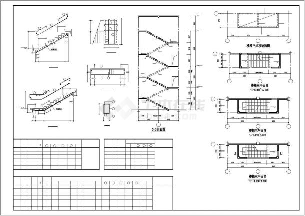 某地办公楼结构CAD设计施工图纸【18个CAD文件】-图一