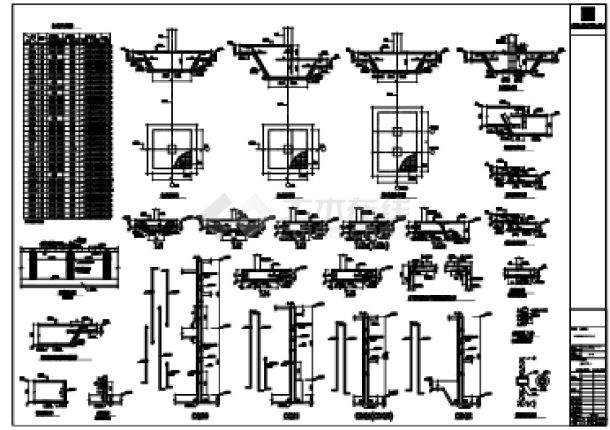 某项目地下室基础详图CAD图-图一