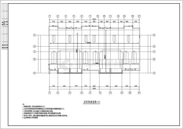 【5层】全套住宅楼CAD设计（2546平，含计算书，建筑图，结构图）-图一
