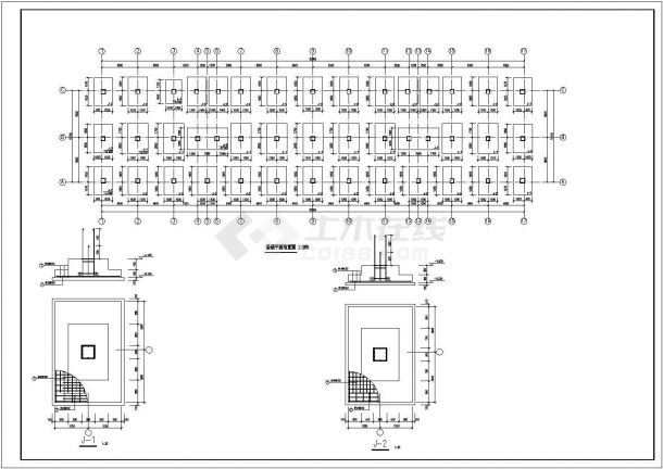 【6层】住宅楼CAD全套设计（4118平，含计算书，建筑图，结构图）-图二