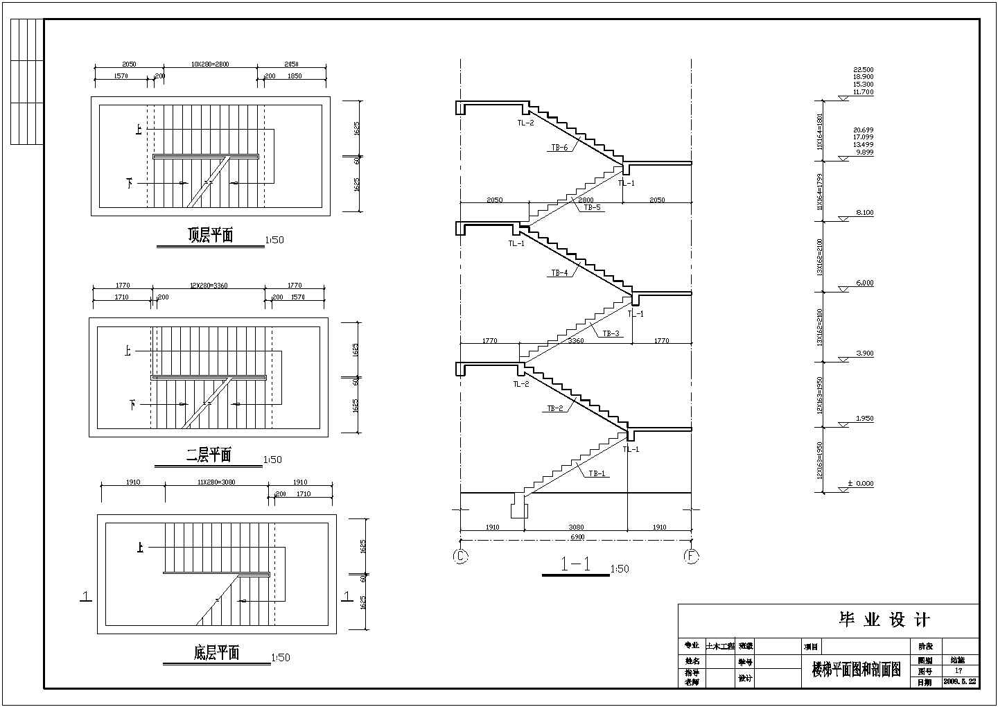 【7层】办公楼全套CAD设计(6118平，含计算书、施工组织设计、建筑图，结构图)