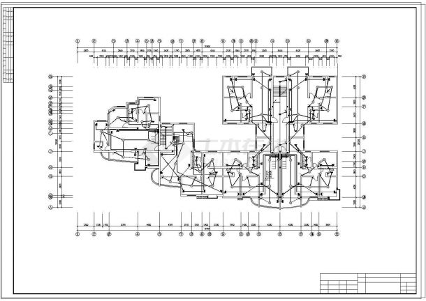 某商住楼电气CAD设计施工图纸-图二