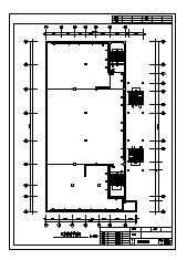 某六层综合楼电气施工cad图，含采暖设计-图一