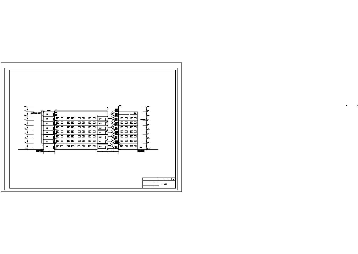 【8层】综合办公楼CAD全套设计（含计算书，建筑图、结构图，施工组织设计，PKPM）