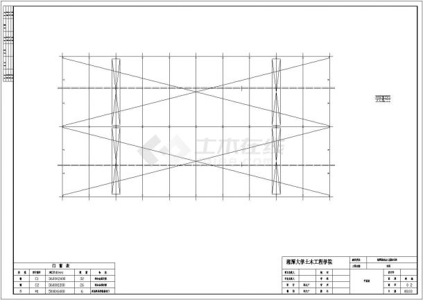 某2×21米跨80米长装配车间CAD毕业设计（计算书、施组、建筑、结构图）-图一