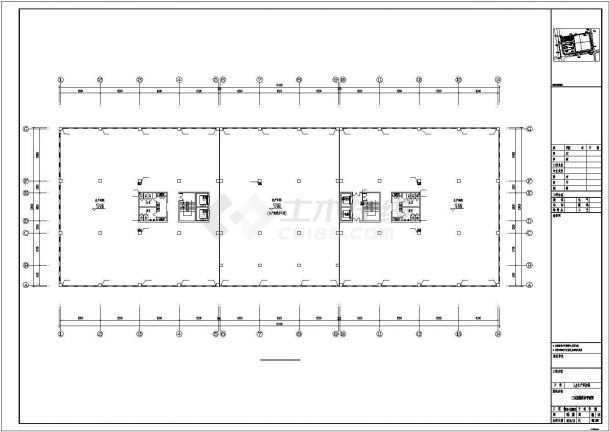 [安徽]厂区生产研发楼给排水施工图纸（24米、5万立方）cad图纸-图一
