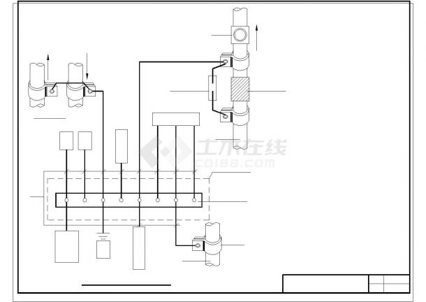 某地住宅小区电气CAD安装图纸-图一