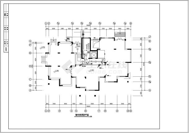 北方某小区高层住宅楼全套电气CAD施工图纸-图二