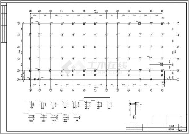 厂房设计_钢结构厂房cad结构设计施工图-图二