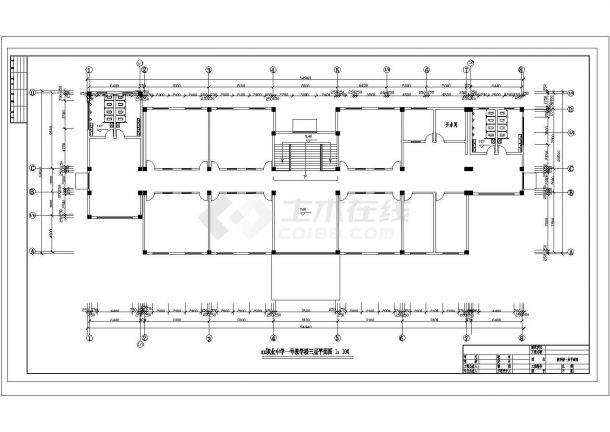 某3264平米CAD三层框架教学楼毕业设计（计算书、建筑、结构图）-图二