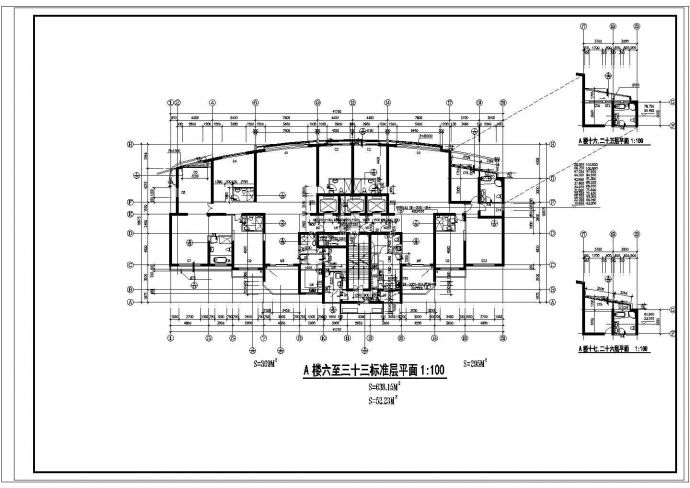 高层住宅楼建筑结构cad设计施工图纸_图1