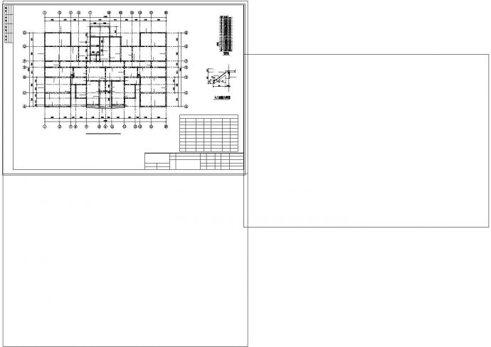 高层剪力墙住宅楼cad结构设计施工图_图1